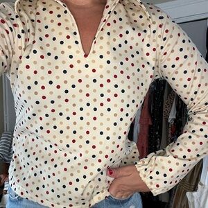 Vintage 70s/80s polka dot Top
